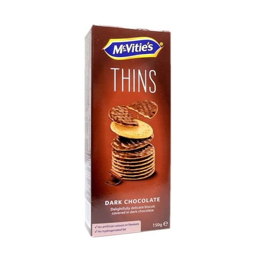McVitie’s Digestive Thins Dark Chocolate 150g
