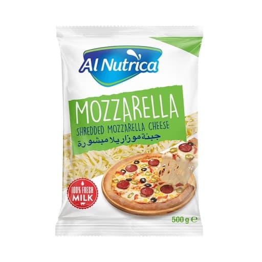 Alnutrica shredded mozzarella cheese 500g