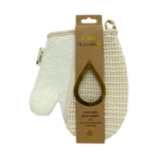 La Belle Glove Bath Sponge White