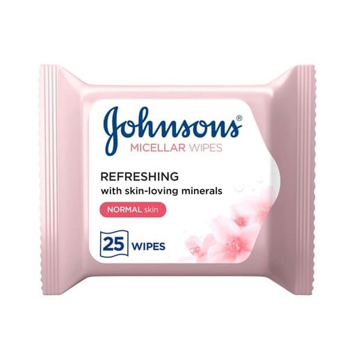 Johnson’s Cleansing Face Wipes Micellar Normal Skin 25 wipes
