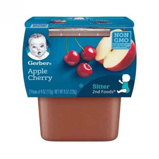 Gerber Sitter 2nd Foods Apple Cherry 226g