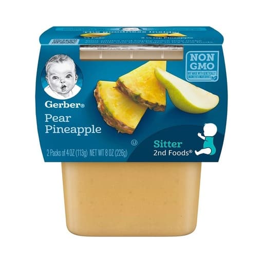 Gerber Sitter 2nd Food Pear Pineapple 226g