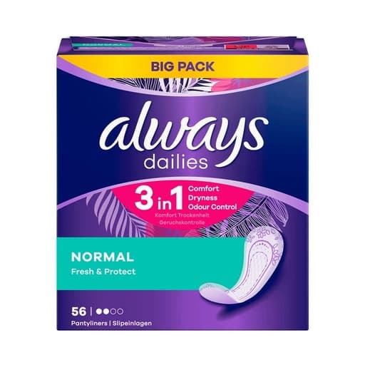 Always Dailies 3IN1 Normal X56