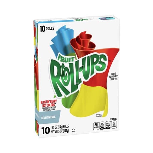 Fruit Roll-Ups Blastin’ Berry Hot Colors 141g