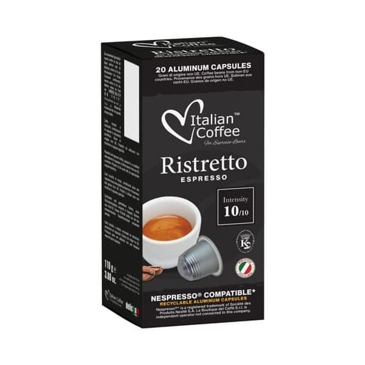 Italian Coffee Nespresso Ristretto X20