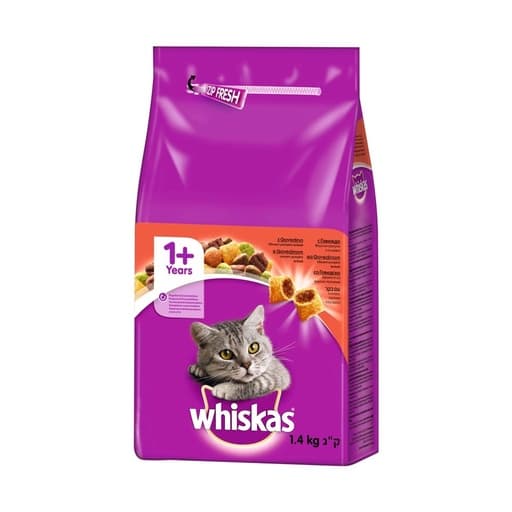 Whiskas Cat Food Beef 1.4kg