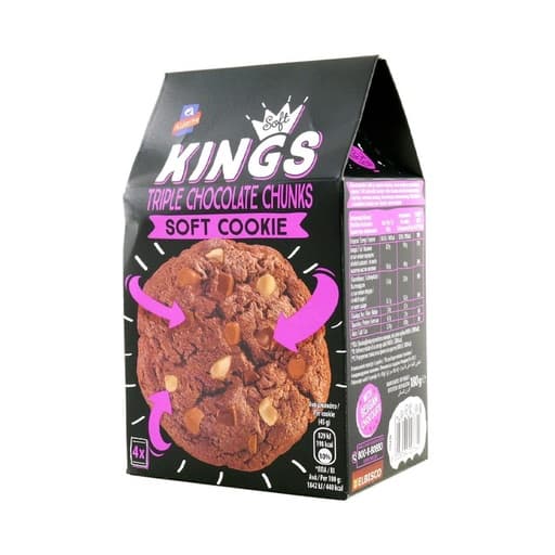 KING SOFT COOKIE TRIPLE CHOCOLATE 180G