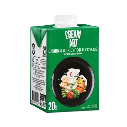 Cream Art Cooking Cream On Vegetables Oil 500ml