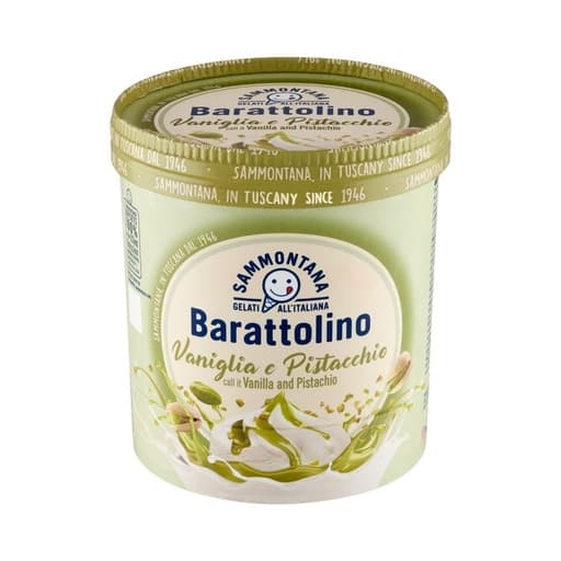 SAMMONTANA Barattolino Vanilla and Pistacchio Ice Cream 500g
