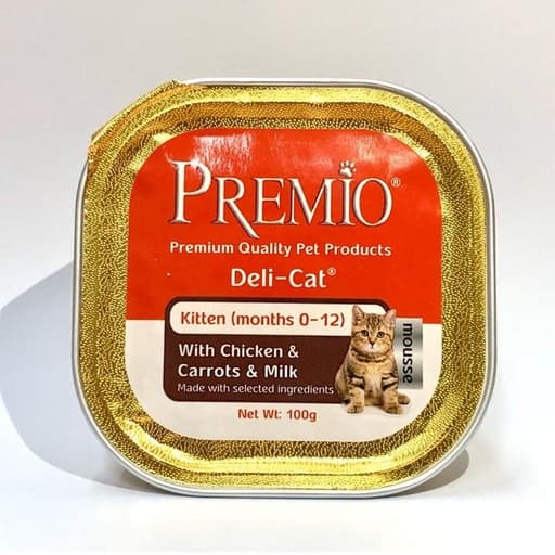 Premio Cat Food With Chicken & Carrot & Milk 100g