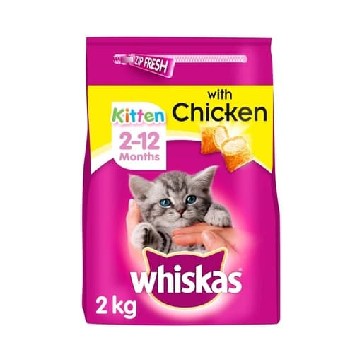 Whiskas Kitten Food With Chicken & Filled Milk 2kg
