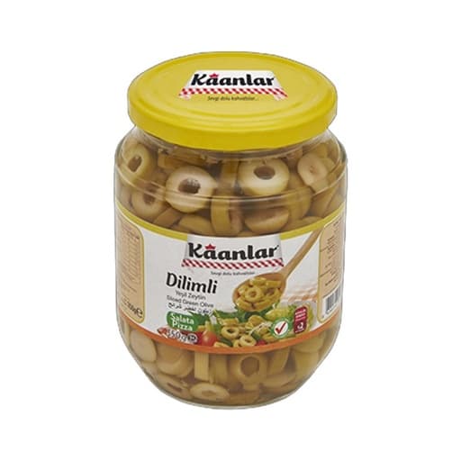 Kaanlar פרוסות ירוק זיתים 350g