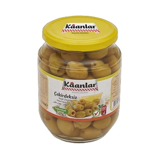 Kaanlar Pitted Green Olives 350g