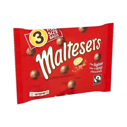 Maltesers Chocolate Multipack Full Size Bags 3 x 37g