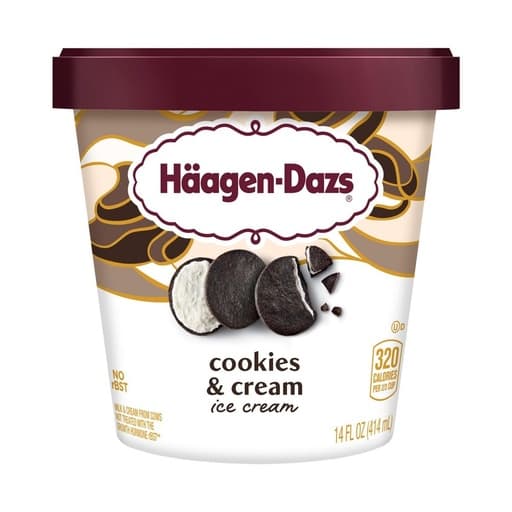 Haagen Dazs Cookies & Cream Ice Cream 473ml