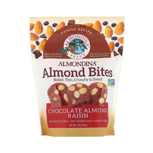 Almodia Almond Backed Thin Bites Chocolate Raisin 142g