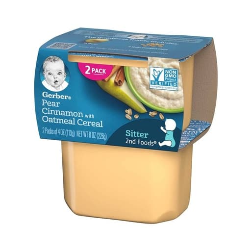 Gerber Sitter 2nd Food Pear Cinnamon Cereal 226g