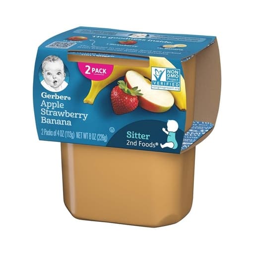 Gerber Sitter 2nd Foods Apple Strawberry banana 226g