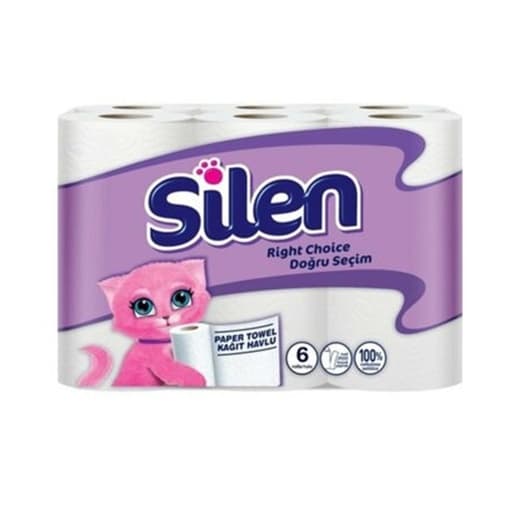 SILEN KITCHEN ROLLS 6 PAPER
