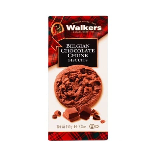 WALKERS BELGAIN CHOCOLATE BISCUITS 150g