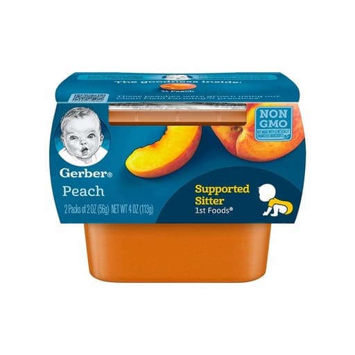 Gerber Supported Sitter 1st Food 113g – Peach