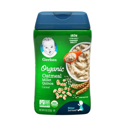 Gerber Organic Oatmeal Quinoa Cereal 227g