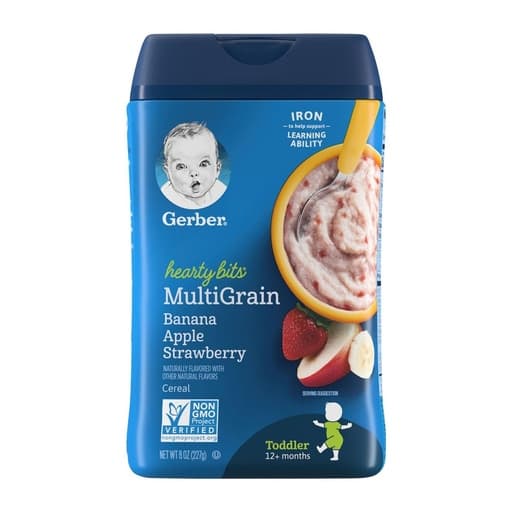 Gerber Multigrain Banana Apple Strawberry 227g