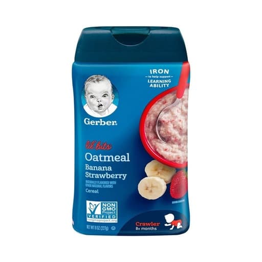 Gerber Lil Bits Oatmeal Strawberry Banana Cereal 227g
