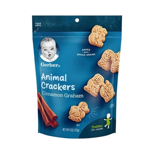 Gerber Animal Crackers Cinnamon Graham 12+ 170g