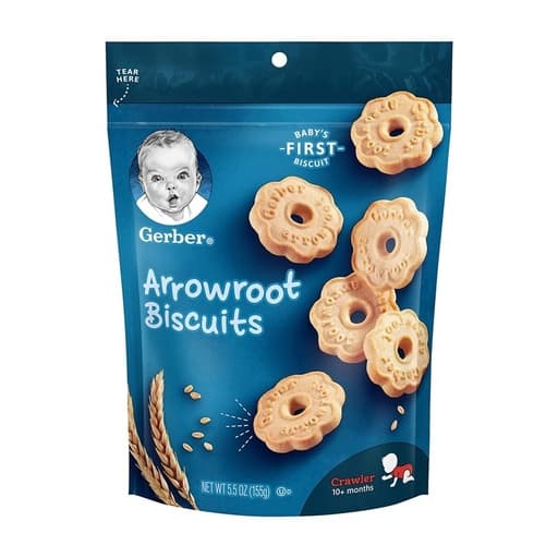 Gerber Arrowroot Biscuits 10+ 155g