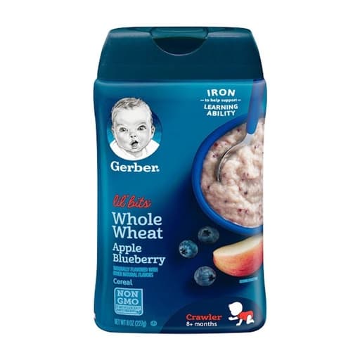 Gerber Whole Wheat Apple Blueberry Cereal 227g