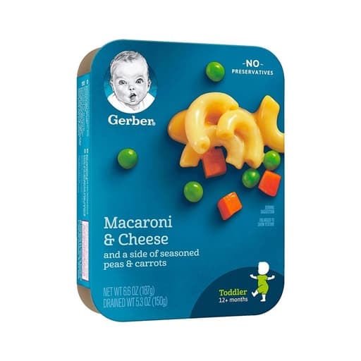 Gerber Macaroni & Cheese With Carrots & Peas 150g
