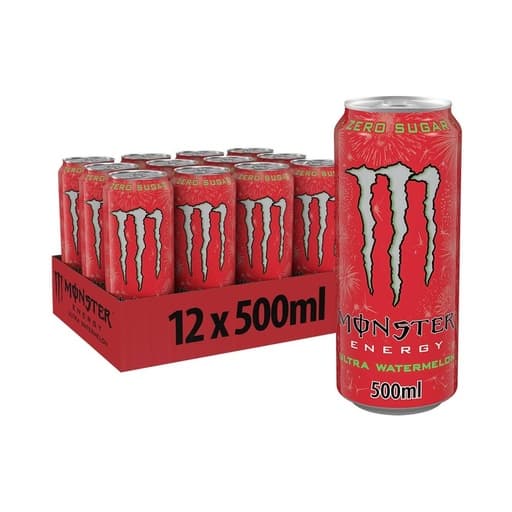 Monster Ultra Watermelon Energy Drink Zero Sugar 500ml