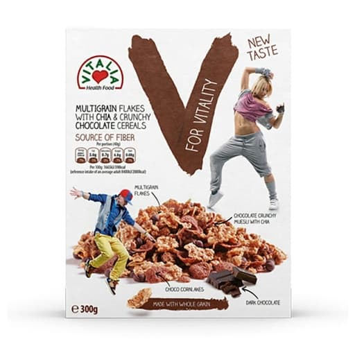سيريال حبوب متعددة مع الشيا و الشوكولاته 300g
