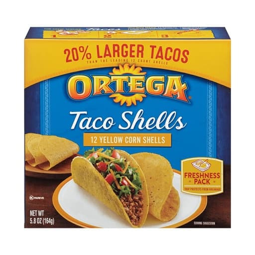 Ortega Taco Shells – 12 Yellow Corn