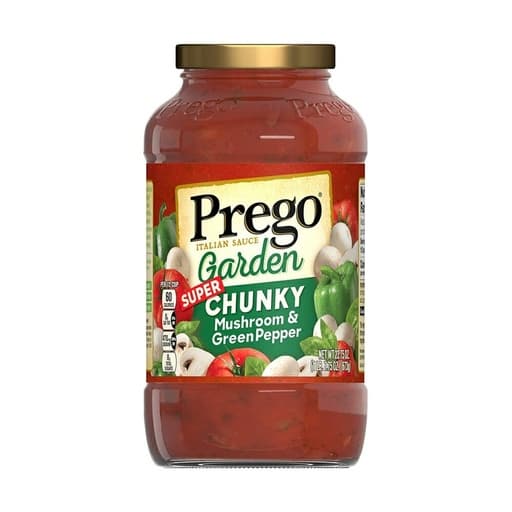 Prego Chunky Garden Italian Sauce 673g – Mushroom & Green Pepper