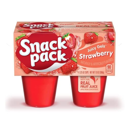 Snack Pack Strawberry Gels 368g