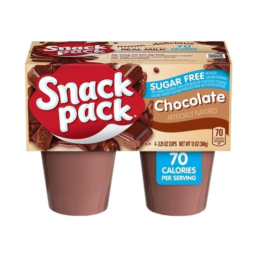وجبة خفيفة علبة حليب شوكولاتة Pudding سكر خالي (4 368g