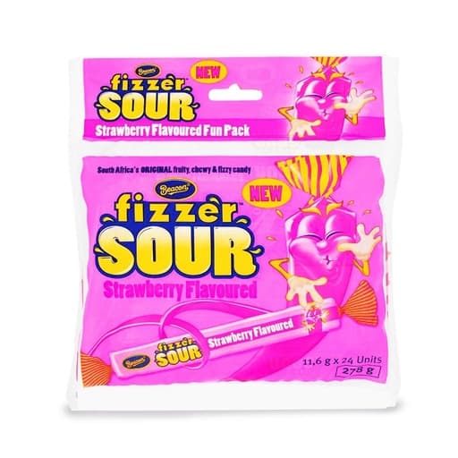 Beacon Fizzer Sour Strawberry Flavored 278g