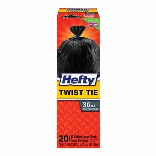 Hefty Large Trash Bags 20 (75X90)