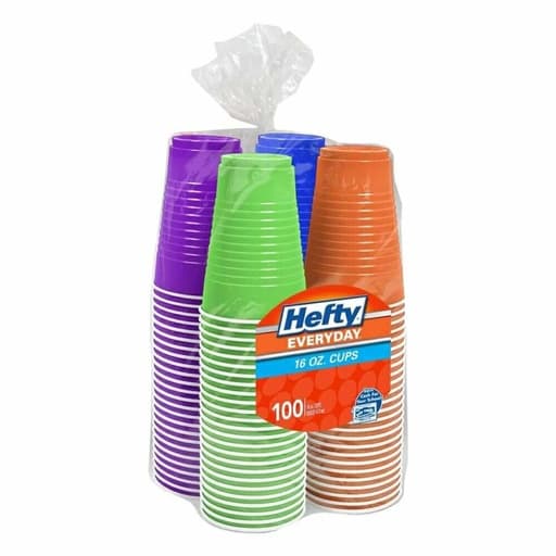 Hefty Easy Day Plastic Cups 16 oz 100