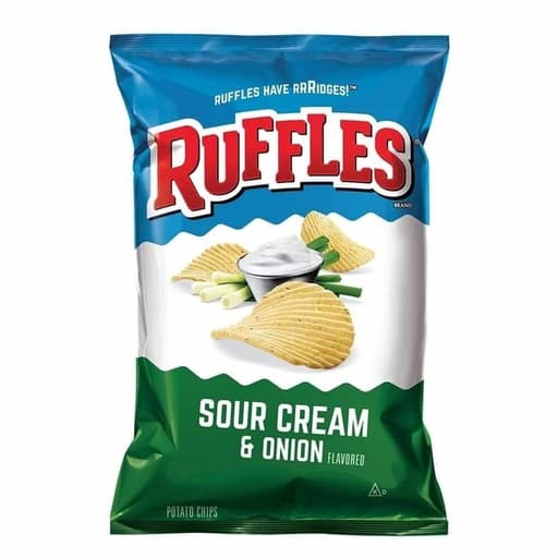 Ruffles Potato Chips Sour Cream & Onion Flavored 184g