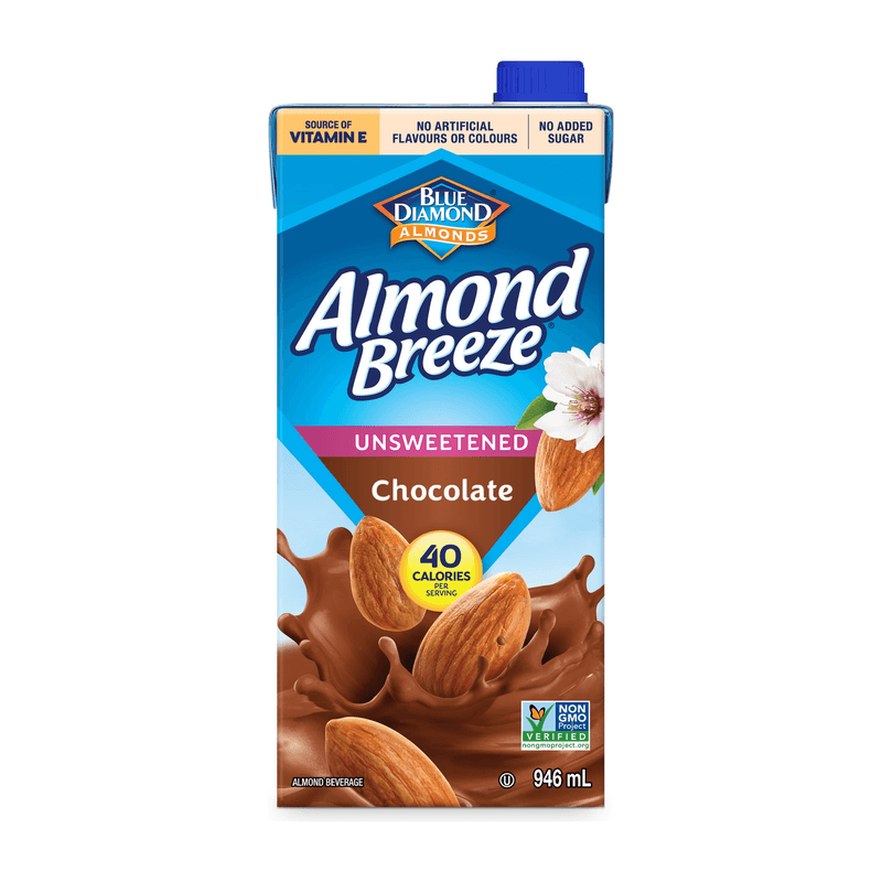 Blue Diamond Almond Breeze Unsweetened Chocolate 1L