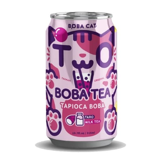 Boba Cat Taro and Milk Tea 315ml
