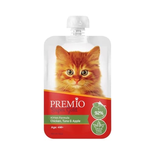 Premio Super Gold Kitten Chicken, Tuna & Cranberry 90g