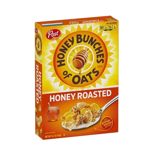 Post Honey Bunches Honey Roosted Cereal 340ml