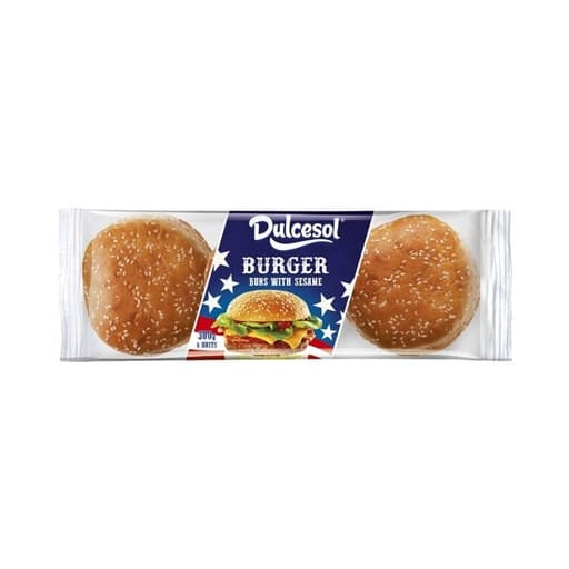 Dulcesol Burger Bread With Sesame 300g