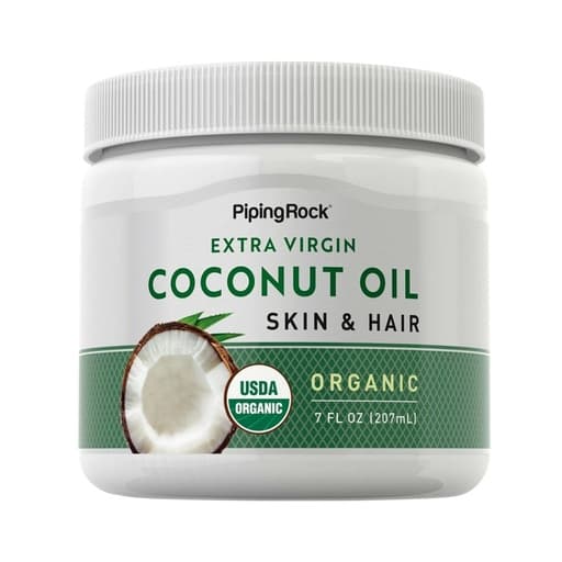 Piping Rock Coconut Oil (Organic) for Skin & Hair 207ml