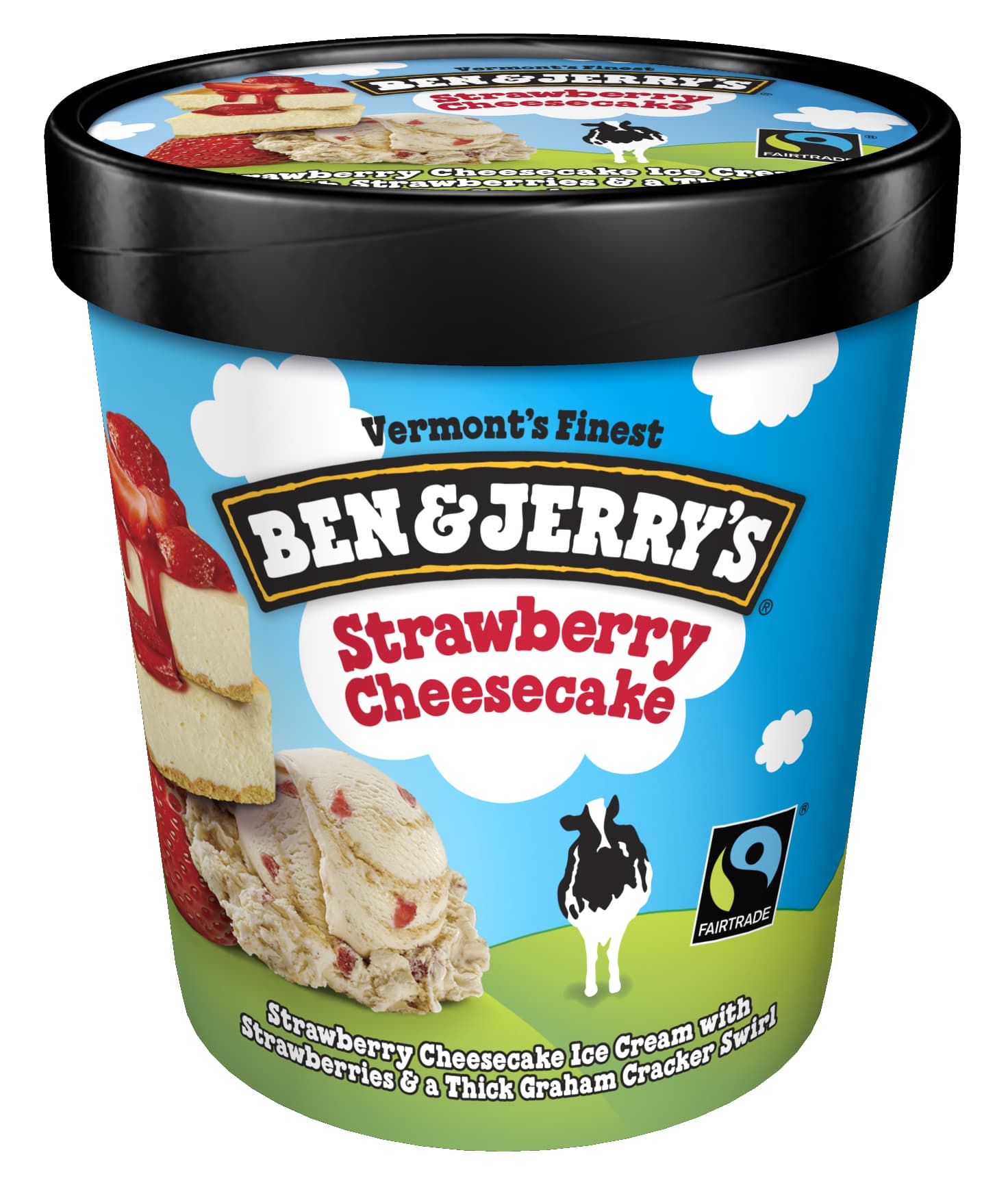 BEN & JERRYS STRAWBERRY CHEESECAKE 473ML
