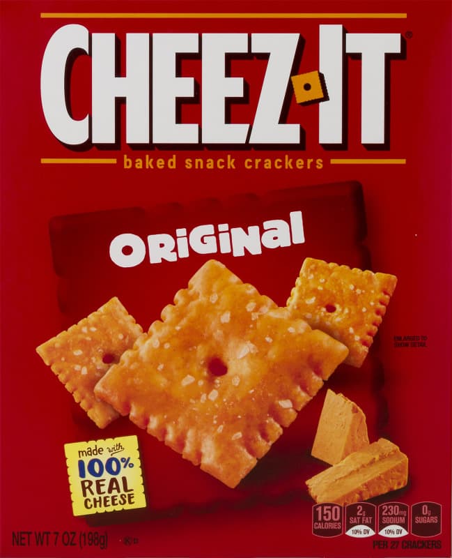 Cheez It Backed Snack Crackers 198 G